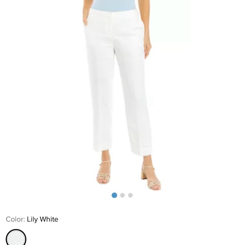 Kasper Audrey Classic Side Zip Pant Size 8 Lily White